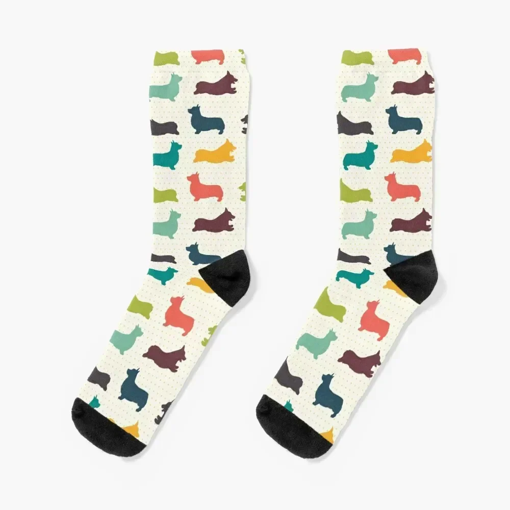 

Corgi Socks snow floor warm winter Woman Socks Men's