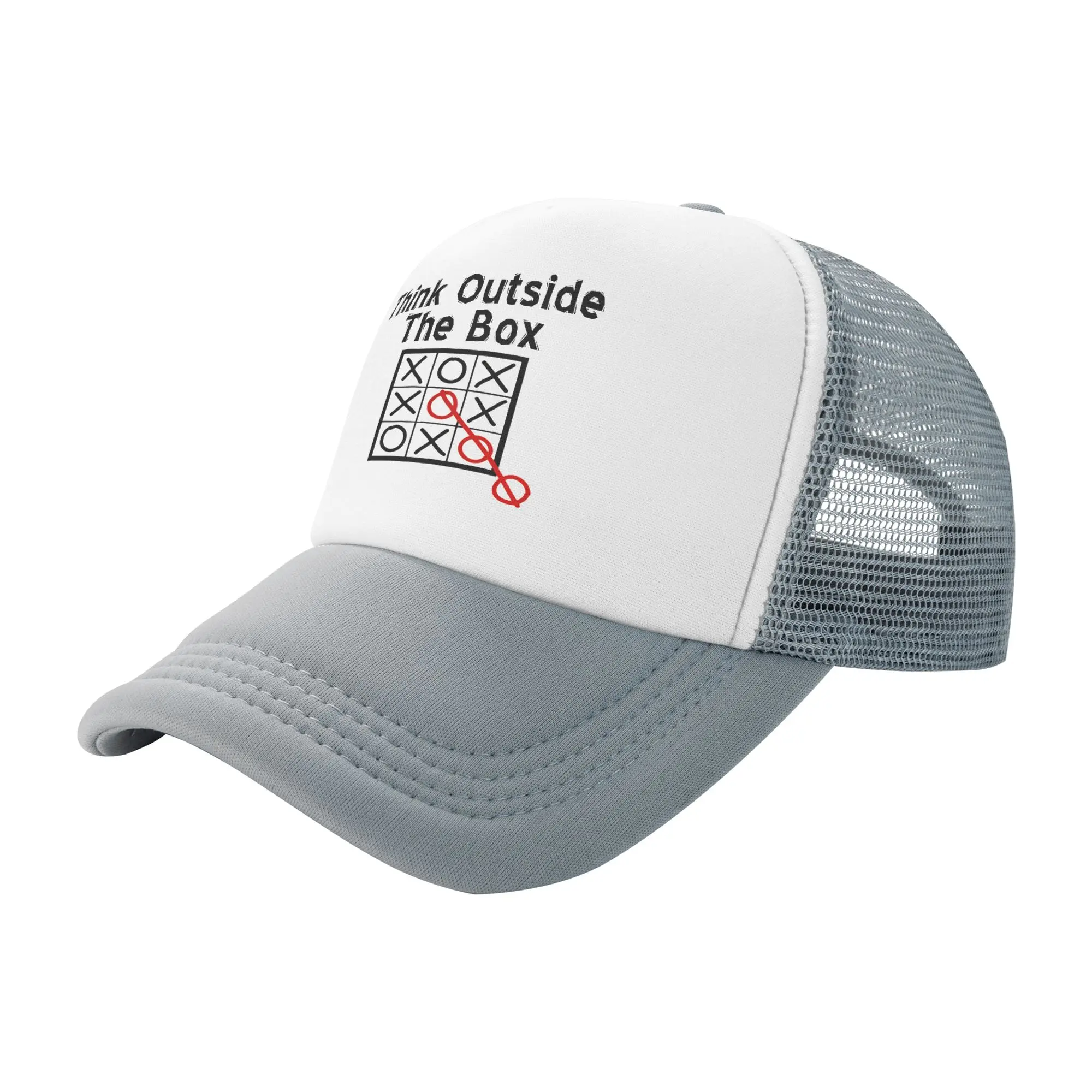 Unisex Game Think Outside the Box  Trucker Cap Mesh Baseball Cap Polyester  Hats Sun Caps Adjustable Dad Hat High Quality