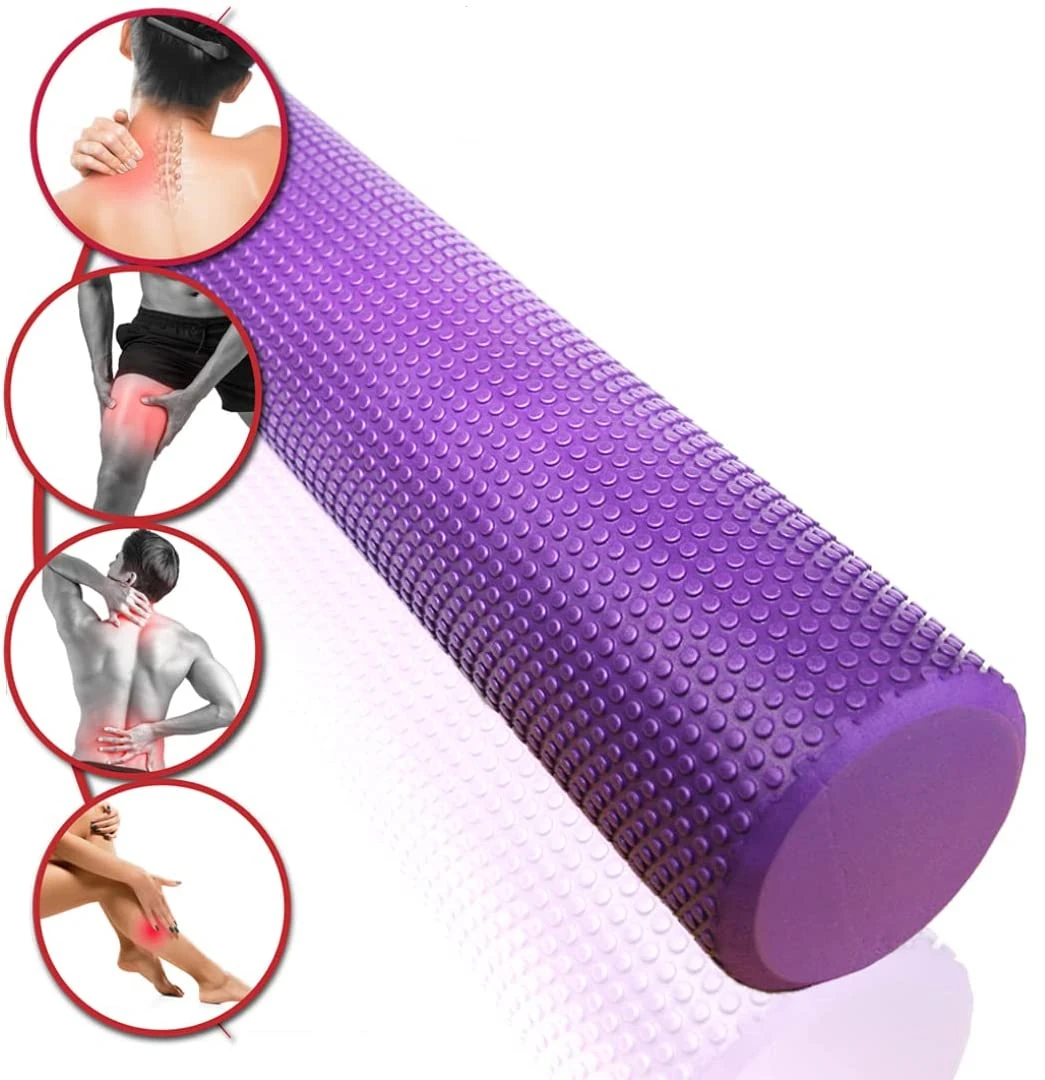 (Cor aleatória enviada) mini rolo de espuma de yoga eva pilates rolo de massagem fitness ginásio coluna de massagem muscular ferramenta de auto massagem