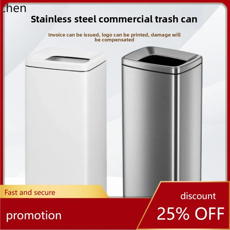 

Мусорный бак Hxl из нержавеющей стали с прямой загрузкой - с педальным управлением, для разделения влажного и сухого мусора, идеально подходит для лифтовых площадок