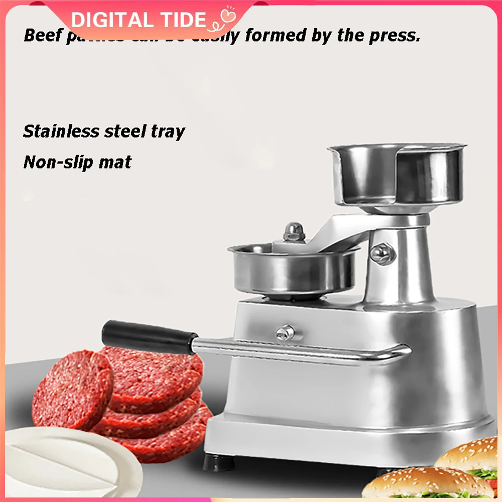 

Beef and Chicken Burger Machine Manual Hamburger Patty Press 100mm 130mm 150mm