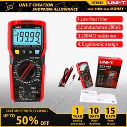 UNI-T cyfrowy multimetr UT89XE profesjonalny Tester True RMS ręczny zakres DC woltomierz AC amperomierz kondensator miernik temperatury