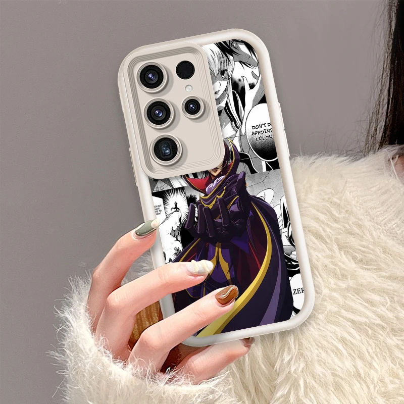 Anime C-Code G-Geass Cool For Samsung Note 20 S24 S23 S22 S21 S20 Ultra Plus FE A25 A23 A22 A15 A31 5G Eye Ladder Funda