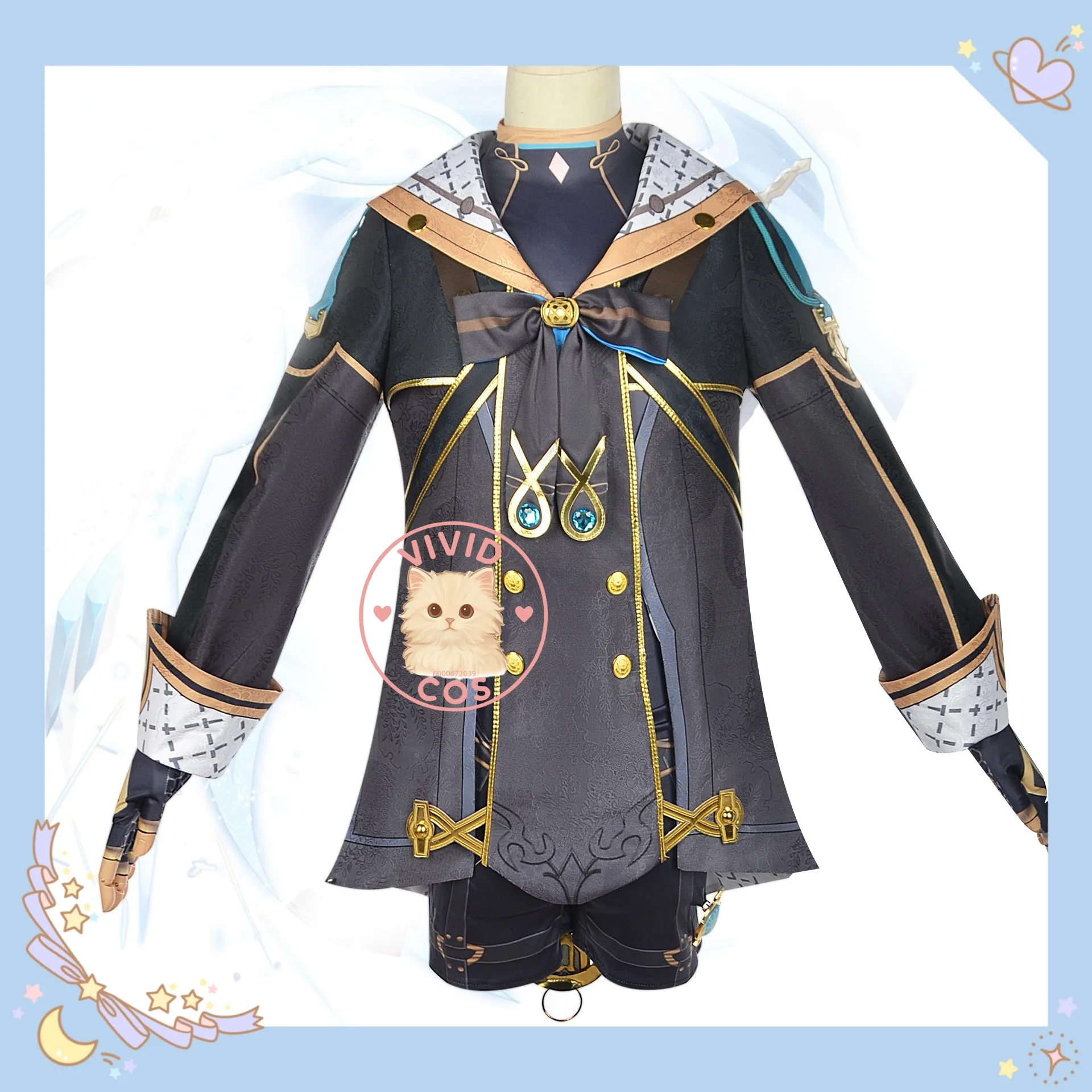 

Genshin Impact Freminet Fontaine Cosplay Costume Full Anime Outfit Collection for Women Role-playing As Game Character with Suit