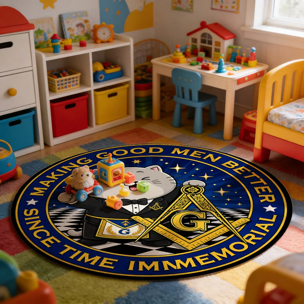 Good Men Making Good Men Since Time Immemorial Masonic Lodge Entrance Mat Rug for Gifts