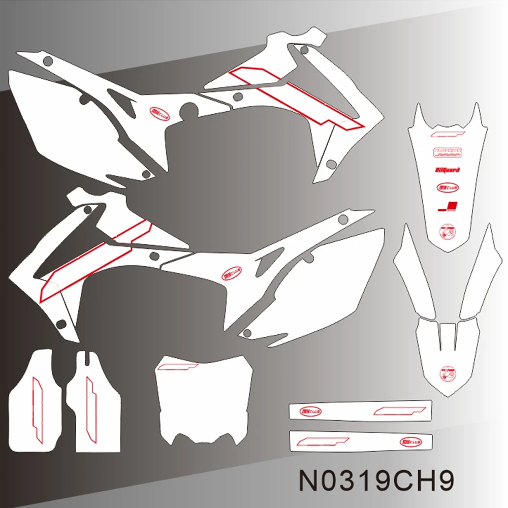 For HONDA CRF250 CRF 250 2014 2015 2016 2017 CRF450 CRF 450 2013 2014 2015 2016 Graphics Decals Stickers Motorcycle N0319CH