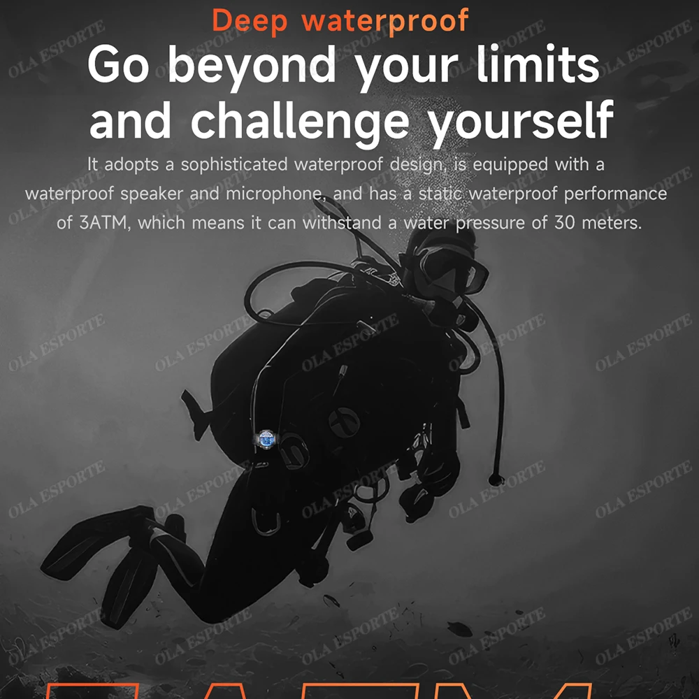 New Outdoor GPS Smart Watch for Android IOS Military Smartwatch LED Flashlight Men 3ATM Waterproof 100+ Sport Modes Built-in GPS