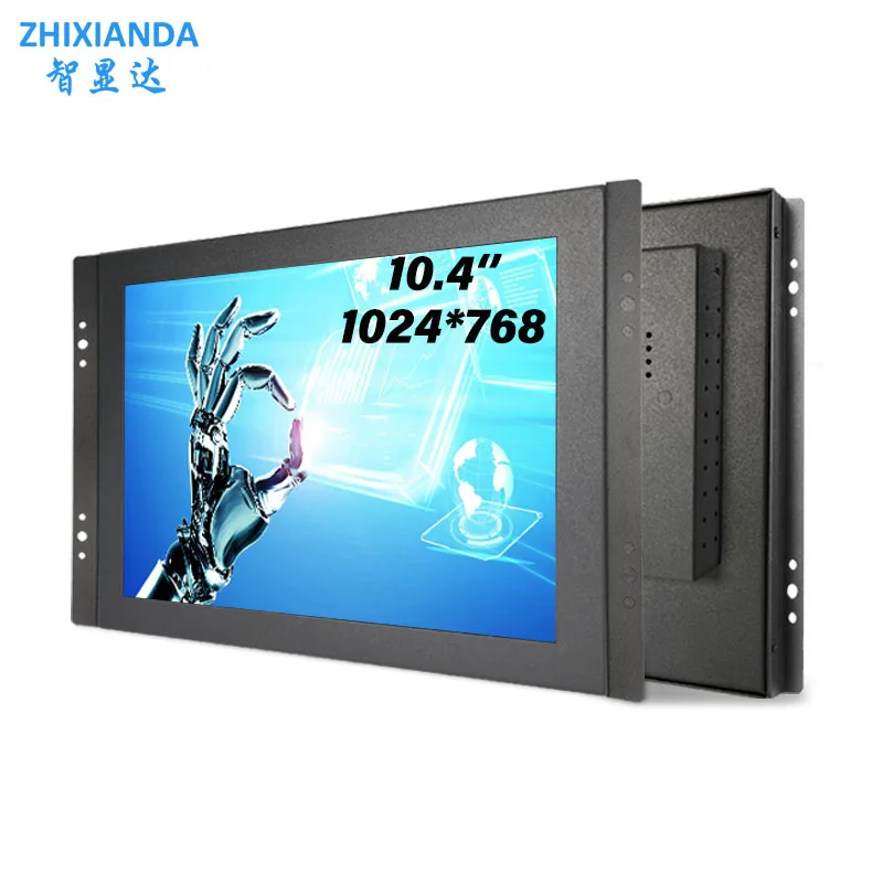 Factory Price 10.4 inch 1024*768 LCD Touch Screen Display Open Frame Monitor for Industrial Equipment with HD/VGA Interface