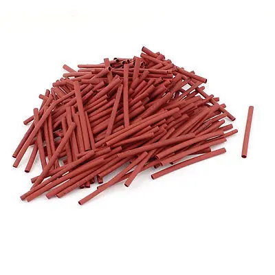 250pcs 4mm Dia 70mm Long Polyolefin Heat Shrink Tubing Wire Wrap Sleeve Red