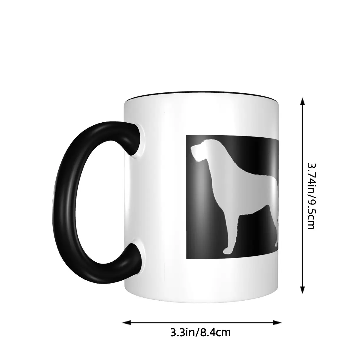 Irish Wolfhound Silhouette(s) Mug Funny Ceramic Coffee Cups Tea Mugs Milk Cup Drinkware Gift for Friends