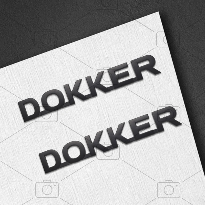 Car Metal Body For Dacia Dokker Logo Dci Camper Van Letter Decals Styling Badge Trunk Fender Emblems Sticker Accessories view 3