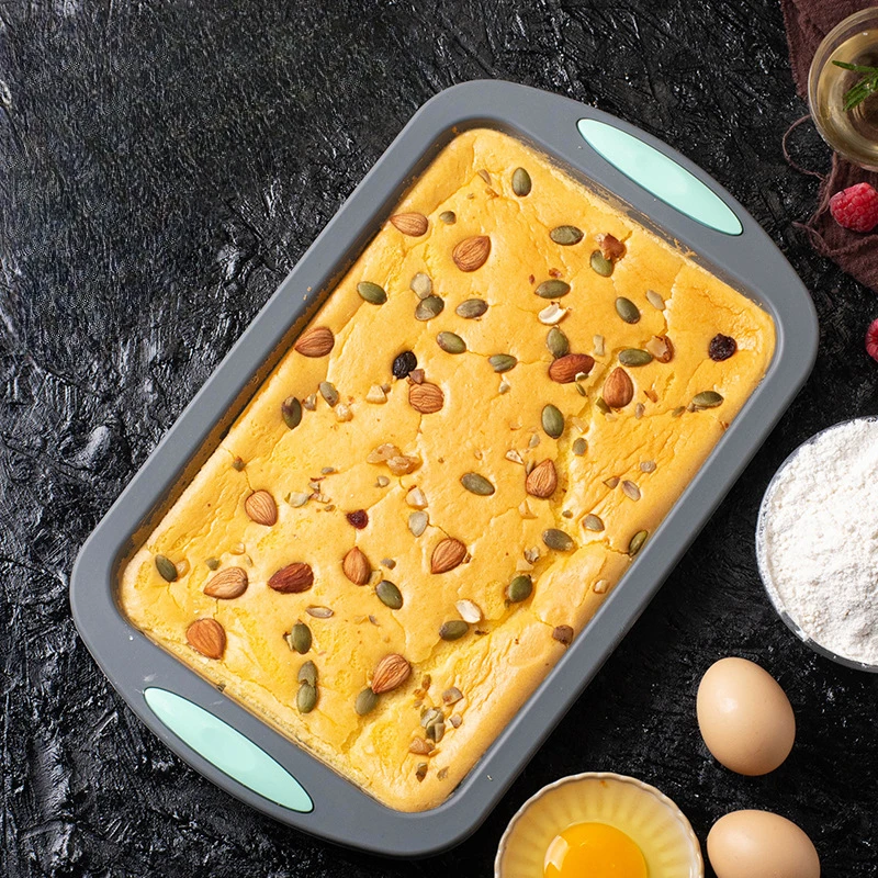 

1pcs Silicone cake mold household baking tool silicone baking plate mold donut pizza plate Qi Feng cake plate set