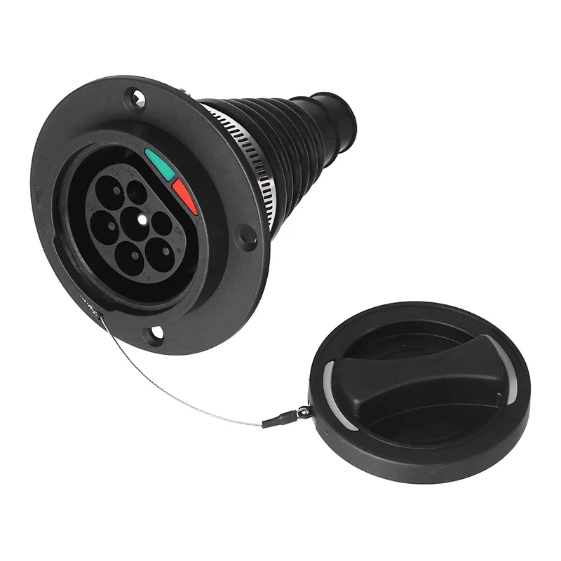 WUFEN-Chargeur de voiture électrique, prise mâle EV, type 2, entrée latérale, prise IEC 250, 16A, 32A, 380V-62196 V