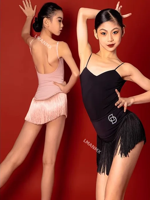 

2025 Новая тренировочная одежда для латинских танцев для девочек, верхняя одежда для современных танцев, новый стиль, зимняя верхняя одежда с маленькими плечами