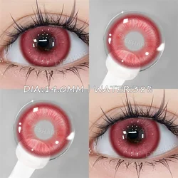 1Pair Halloween Lenses Colorcon Colored Contact Lenses Anime Lenses Anime Accessories Cosplay Blue Contact Lens Yearly Red Lens