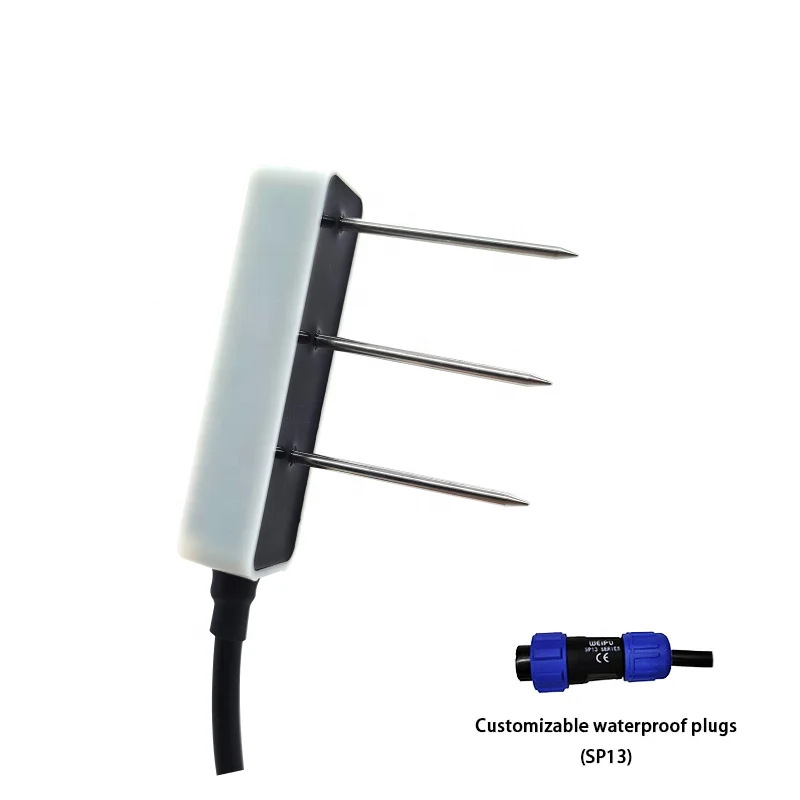 Robust Teros12 SDI-12 Advanced Soil Moisture Temperature EC Sensor for Agricultural Irrigation and Rock Wool Cocoa Measurement