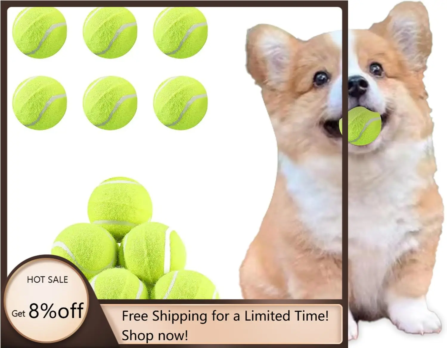 

Wholesale Tennis Balls 12 Pack Advanced Training Tennis Balls for Dog Toys Automatic Dog Ball Launcher Outdoor