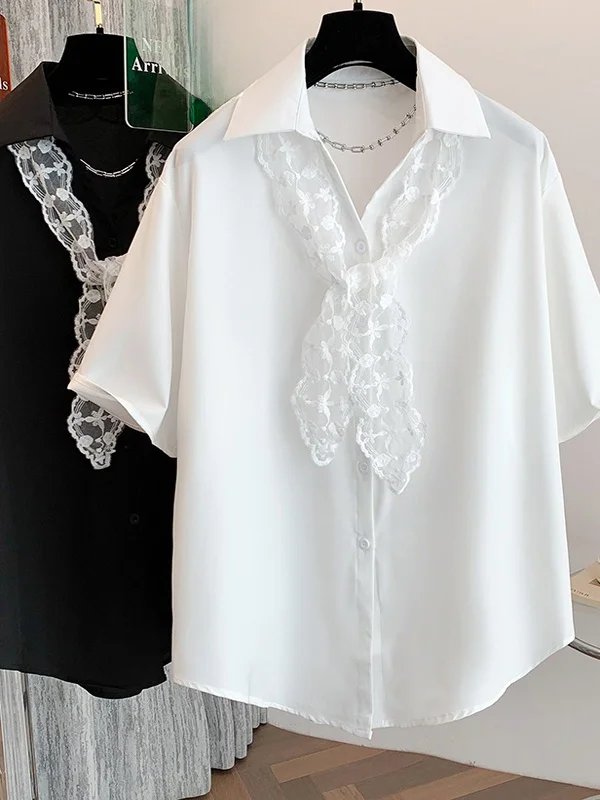 Plus Size Damen Casual Ort Sve irt Sommer 2025, Design Sensation, lockere Passform, vielseitiges Top, Pendeln, reine Farbe