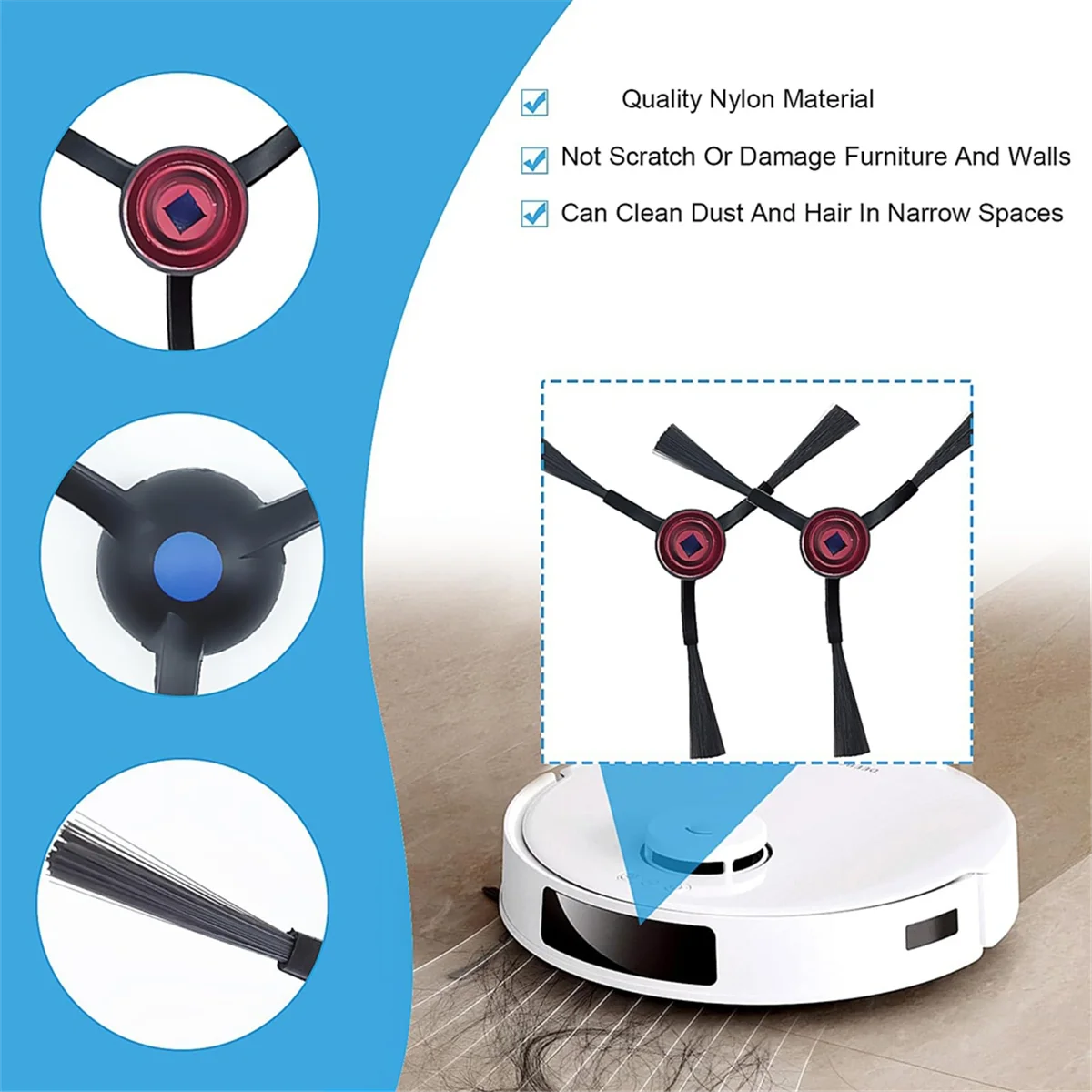 N20 / N20/N20 Plus 로봇 진공 청소기 교체 부품, 회전 브러시 필터 용 FZFZ 액세서리