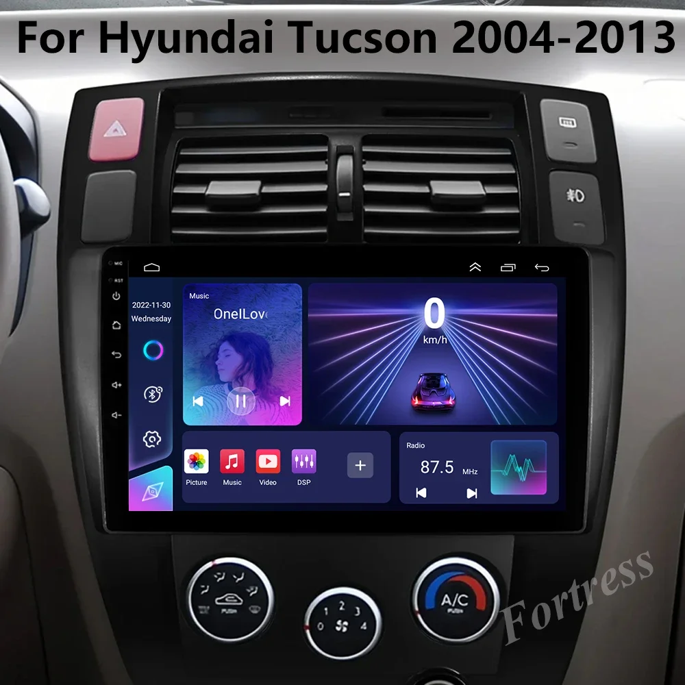 Android 16 Voor Hyundai Tucson 1 2004-2009 LHD 2K QLED Android Autoradio Multimedia Video Player GPS stereo CarPlay - afbeelding 2