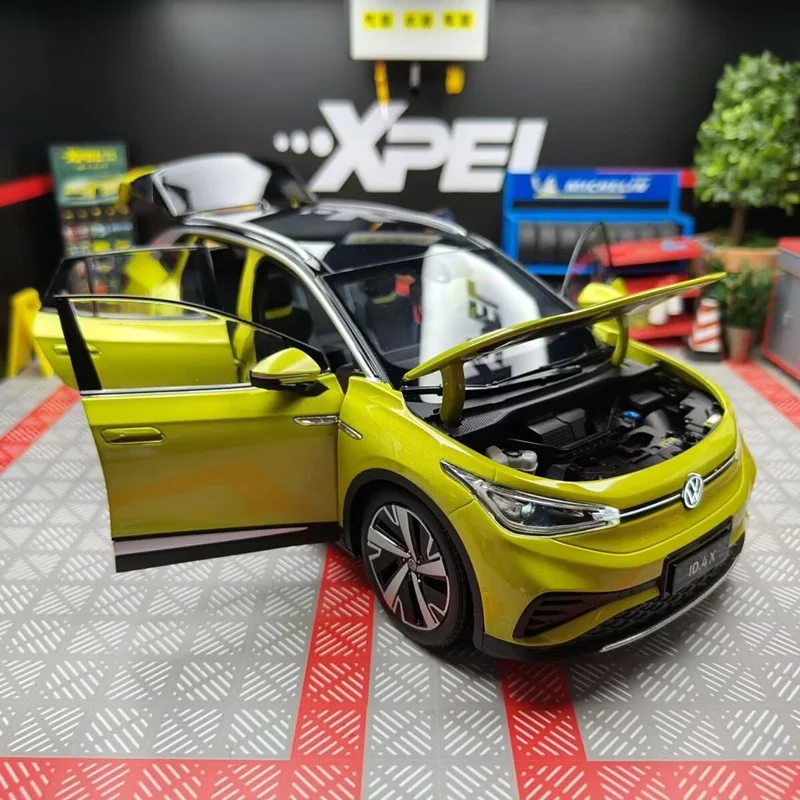 

1:18 VW ID4 ID.4 X SUV Alloy New Energy Car Model Diecast Metal Electric Vehicles Car Model High Simulation Collection Kids Gift