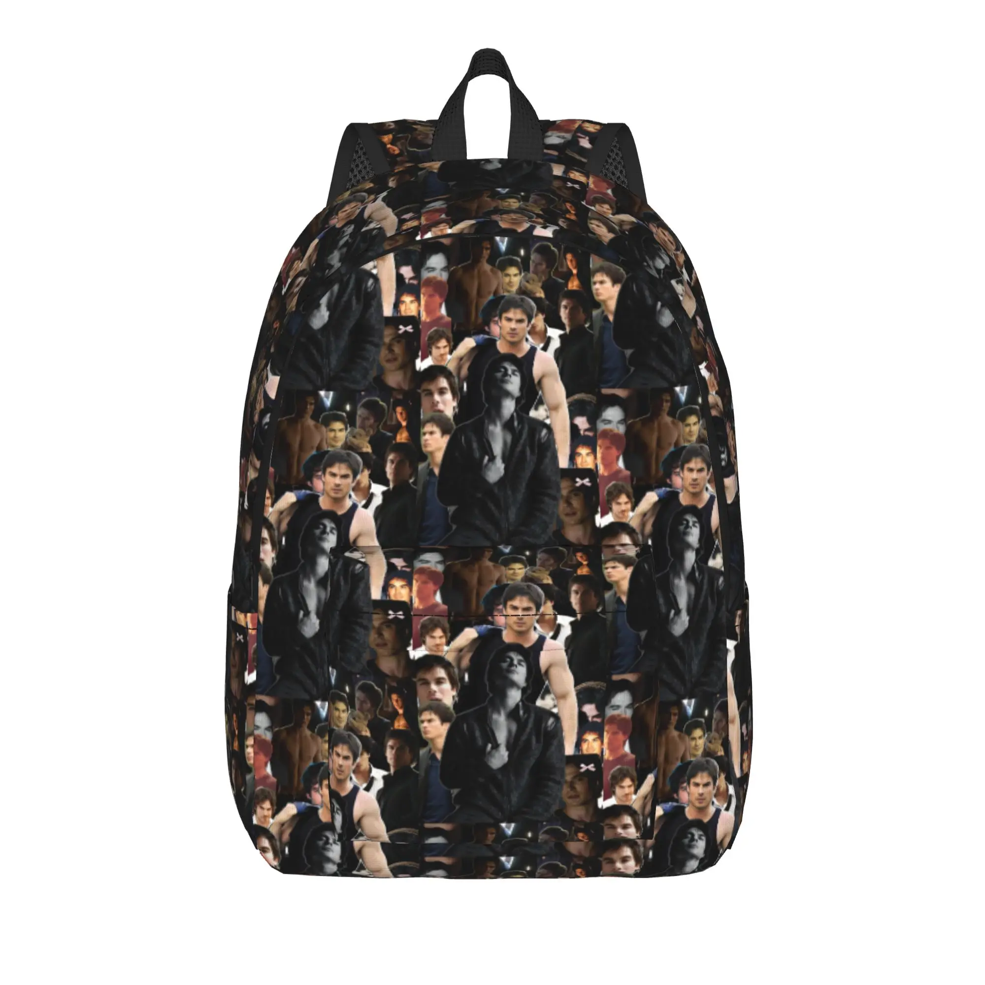 The Vampire Diaries Resuable Movie Backpack Damon Salvatore Travel Backpacks Boy Custom Print School Bags Fashion Rucksack