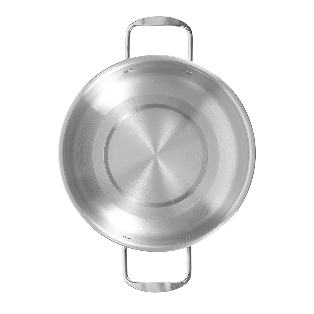 

Stainless Steel Anti overflow Pot 22cm Golden Cooking Ramen Noodles Hot Pot Korean Style Portable Kitchen Metal