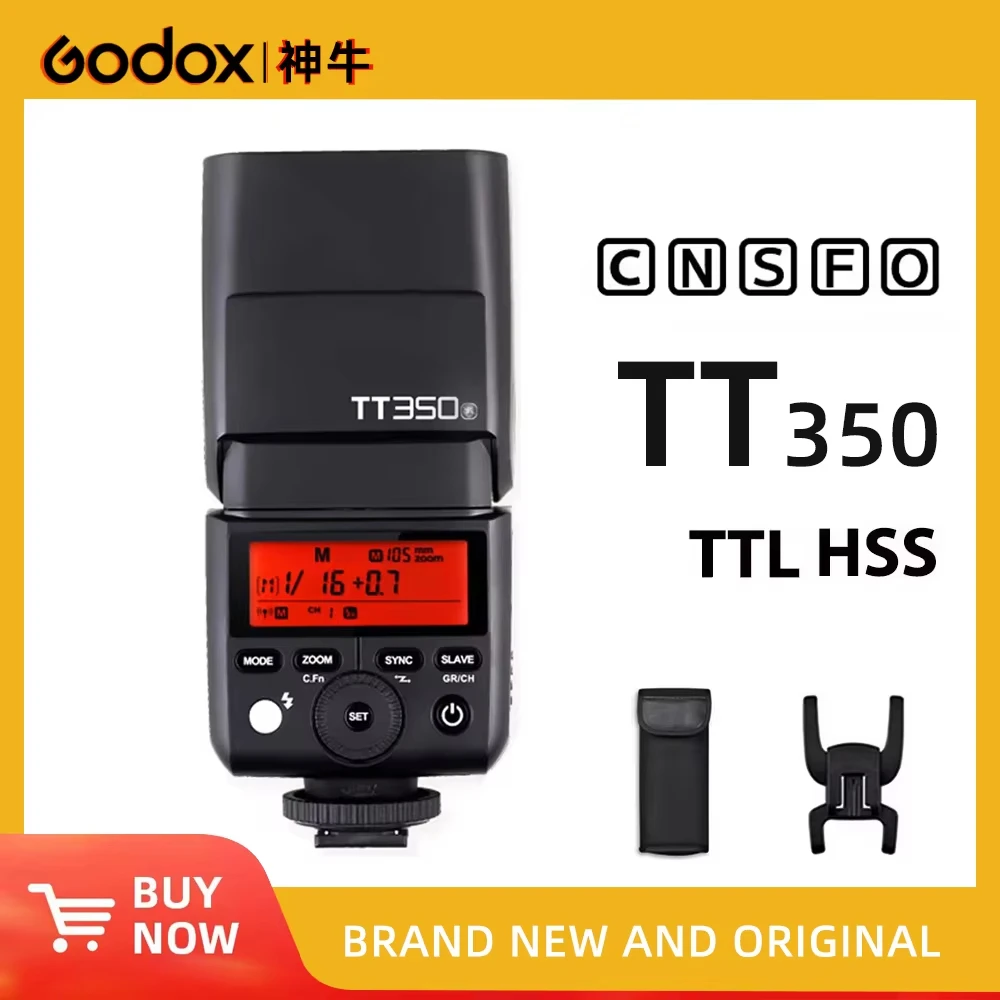 

Godox TT350 TTL Camera Flash 1/8000s High-speed 2.4G Wireless X System Flash Speedlite For Canon Nikon Sony Fuji