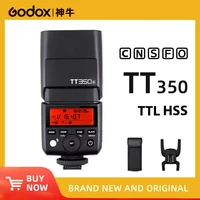 Godox TT350 TTL Flash de cámara 1/8000s de alta velocidad 2,4G inalámbrico X sistema Flash Speedlite para Canon Nikon Sony Fuji