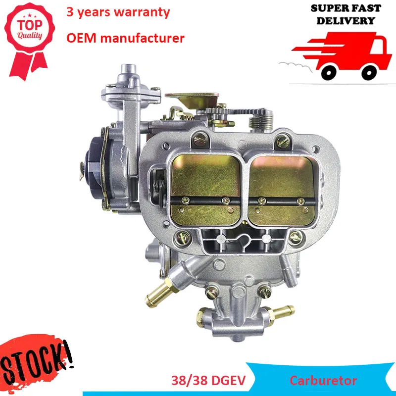 38X38 DGEV DGAS DGES 2 Barrel Carburetor For Fiat Renault Ford VW BMW Dodge Jeep Carburettor 18930.020 Electric Choke Weber Carb