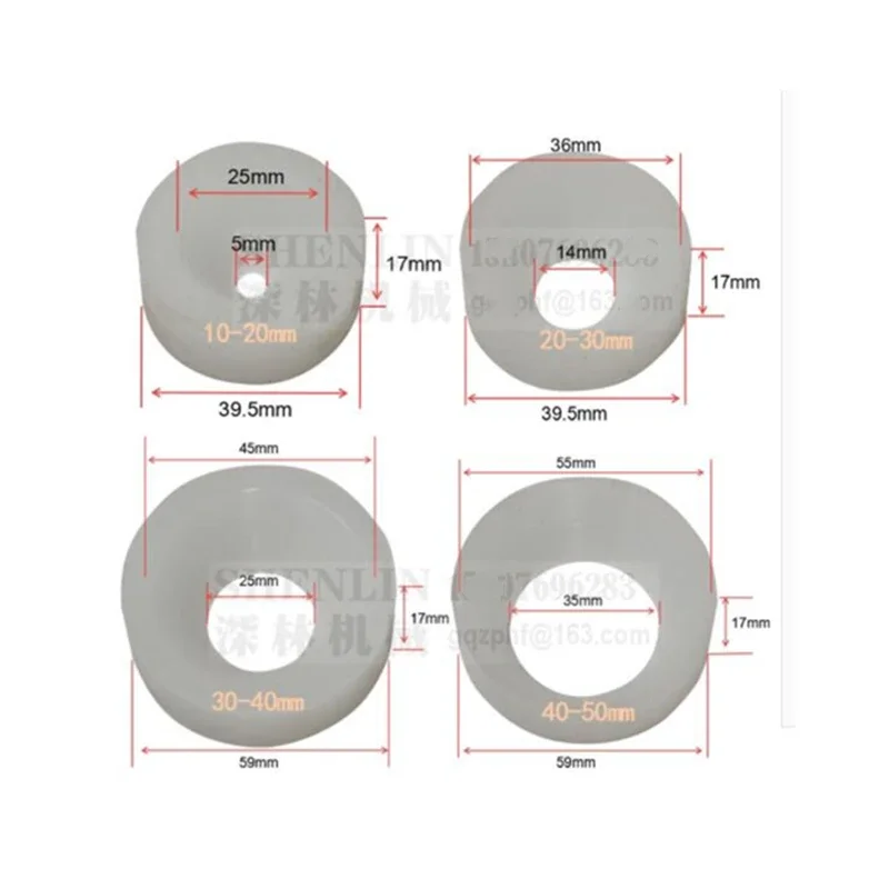 10pcs 20-30mm Silicone Mat Screw Capping Machine Accessories The Silicone Pad Size Wear-resisting Cushion