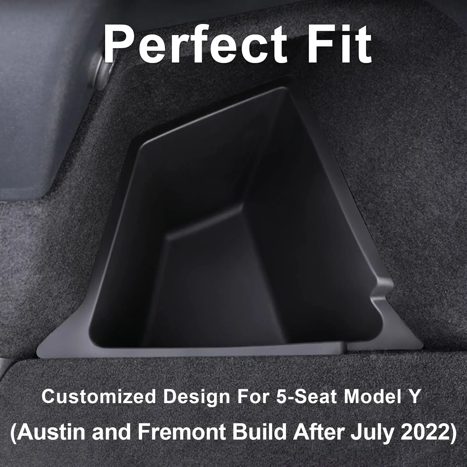 Tesla Model Y Rear Trunk Side Storage Box Model 3 highland 2024 For 5 Seater Lid Reinforced Handle Car Interior Accessories