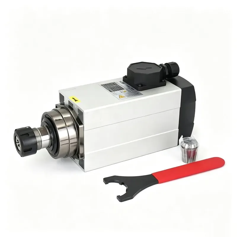 Aubalasti HQD 4.5KW 6KW CNC Air Cooled Spindle Motor 380V 220V ER32 18000RPM 300Hz GDF60-18Z For CNC Engraving Milling