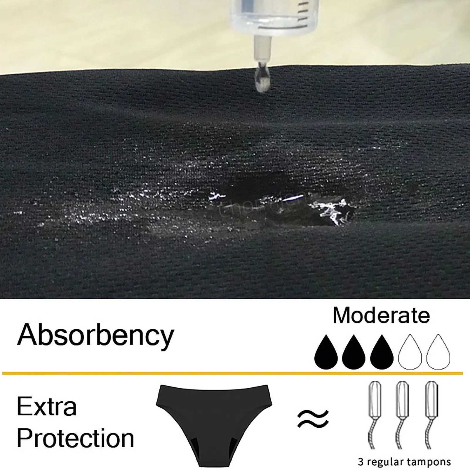 Swimwear Menstrual Leakproof Bikini Bottom Absorbent Pants High Waist Swimming Trunks For Teenagers Women image 4
