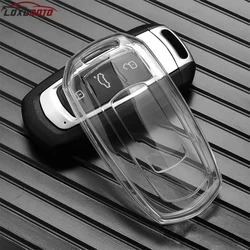 TPU Transparent Car Key Case Remote Full Key Cover Holder Keychain Caps For Geely Atlas Pro Emgrand X7 GS GX3 GT GC9