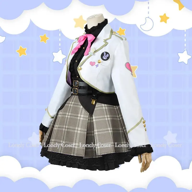 

New 2025 VTuber Marionette Cosplay Costume Wig Maria Uniform Virtual YouTuber Socks Gloves Headband Eye Patch ILUNA Ky❤❤dd