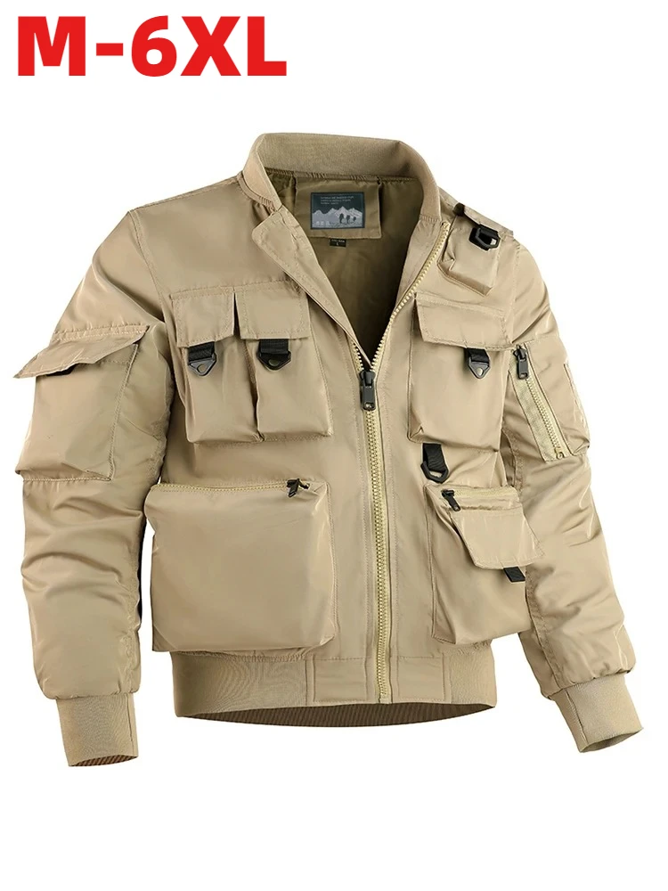 

2026 Fall and Winter Men's Casual Versatile Trend Outdoor Military Cross-Country Sports Windproof Waterproof Tactical Jacket