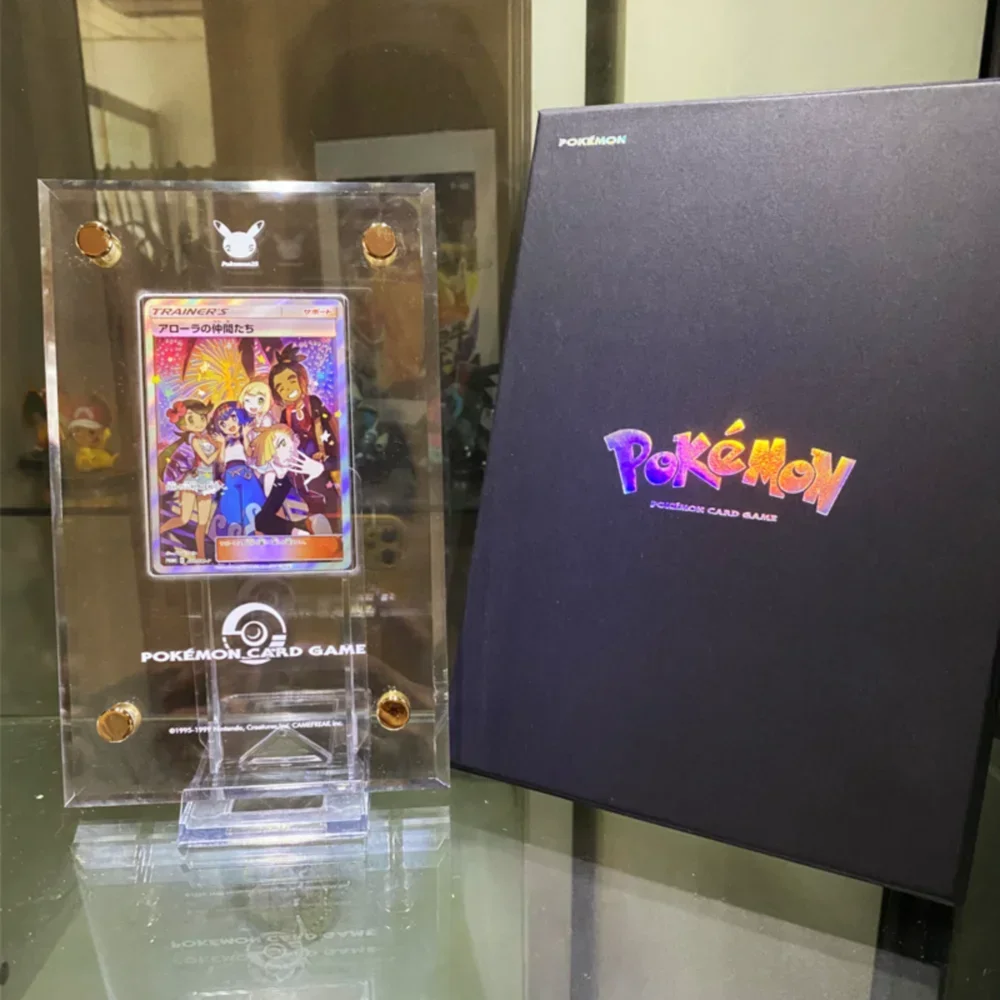 Exclusive Transparent Card Brick Stand for Pokemon 25th Anniversary Collection Acrylic PTCG Display Toy Gift Card Not Included