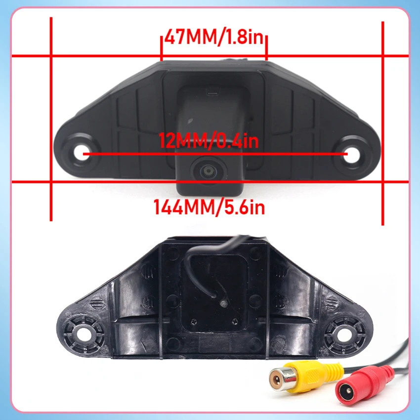 170 °   كاميرا الرؤية الخلفية للسيارة عالية الدقة CCD مقاومة للماء لسيارة تويوتا لاند كروزر برادو 2010 ~ 2018 بدون إطار احتياطي Oem كاميرا بفتحة محفوظة