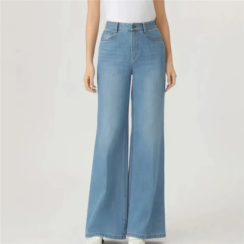 

Amai 2025 Autumn New High Waist Straight Leg Micro Flared Jeans Women's 50038 Versatile Denim Pants Ladies' Slim Fit Jeans