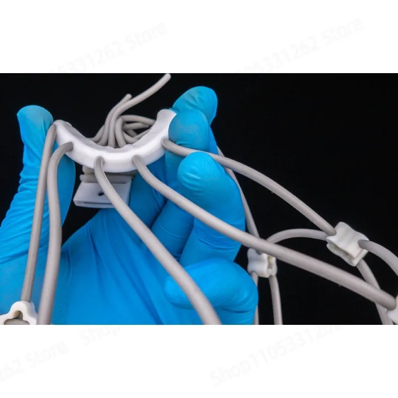 

Multi Channel EEG Cap High Density Cap with Silicone Bridges Quick Setup for BCI