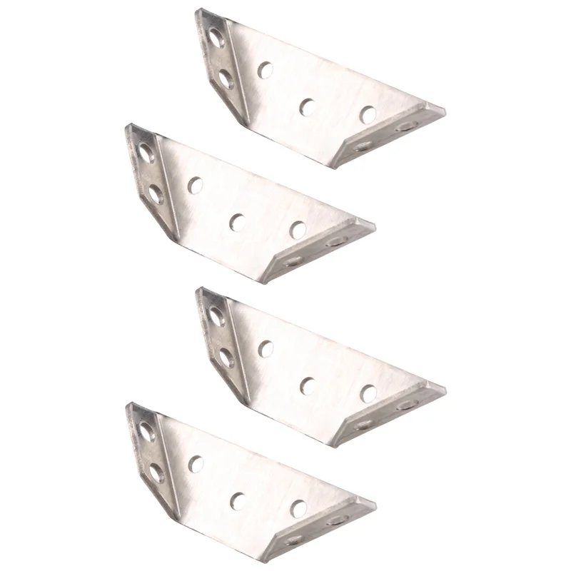 

4Pcs Multifunctional Stainless Steel Angle Code Right Angle Fixed Bracket Furniture Wood Board Angle Hardware Accessories