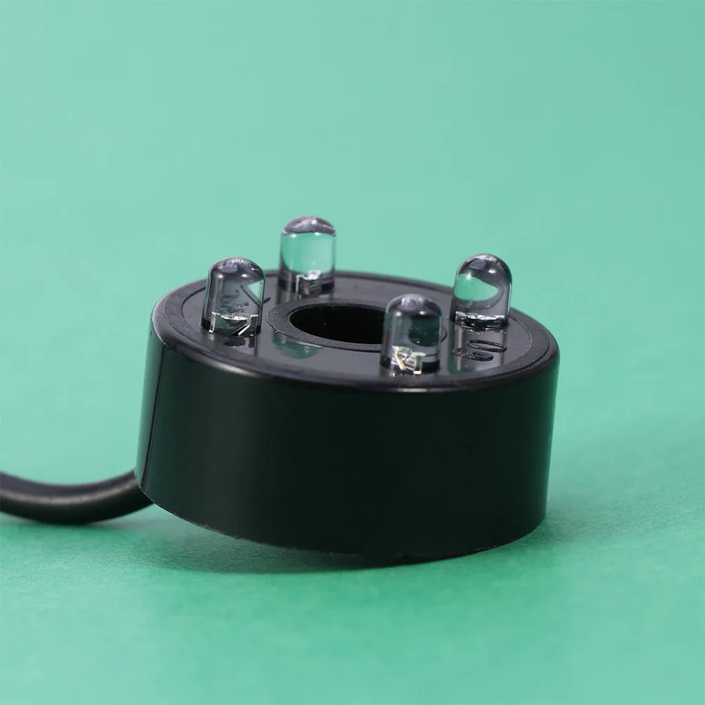 

2W Fish Tank Submersible Water Pump Aquarium Circulation Pump Black Mini 4 Led Lights Us Plug Adjustable Flow Low Noise Energy