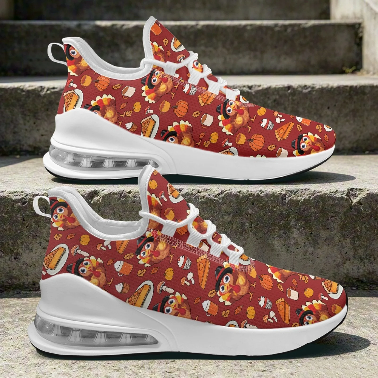 XIXIRIMIDO Thanksgiving Air Cushion Shoes for Woman Autumn/Winter 2026 Collection Shoes Women's Running Sneaker Festive Gifts
