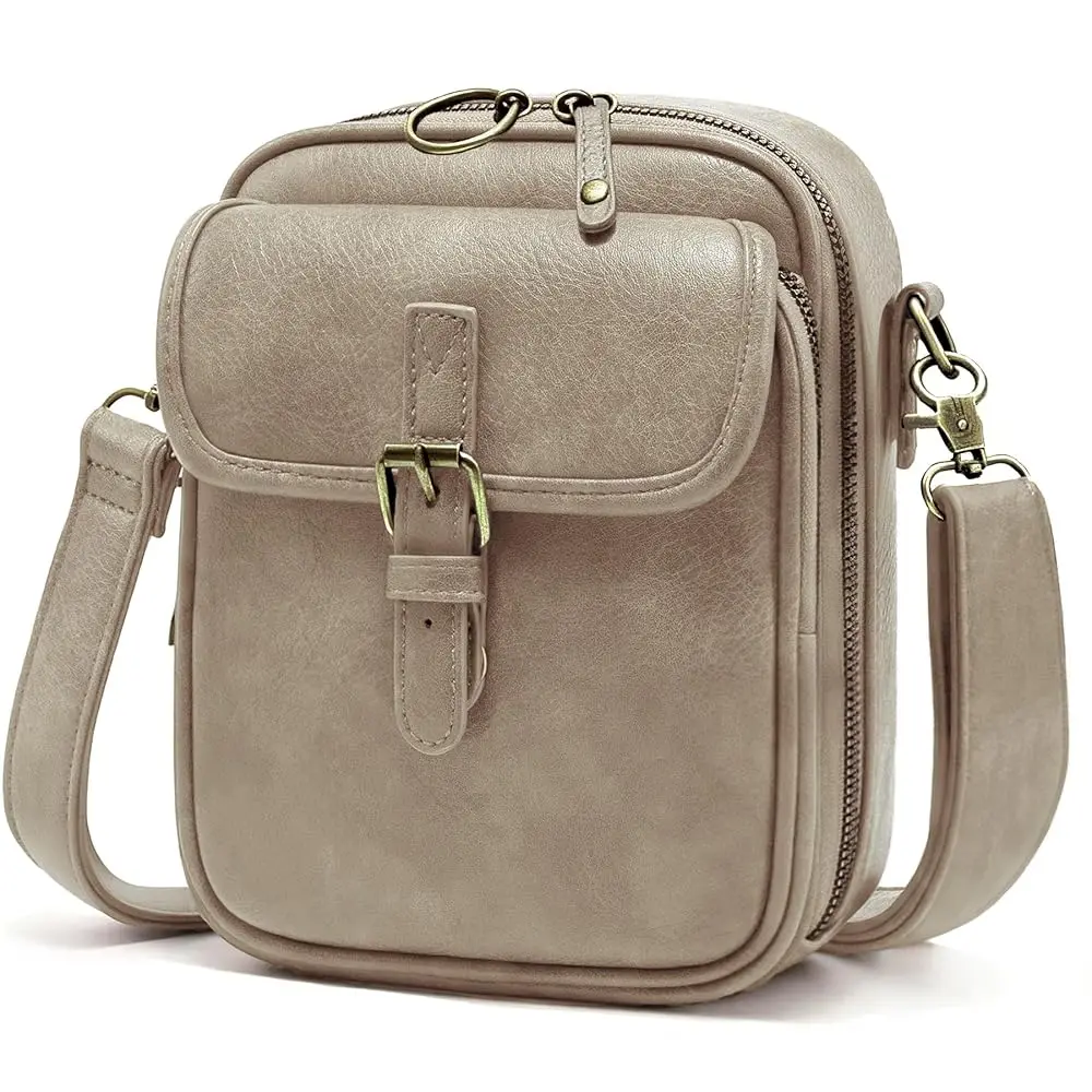 

Small Crossbody Bags for Women Vegan Leather Messenger Purses, Vintage Wallet Anti Theft Shoulder Handbags with Card Slots