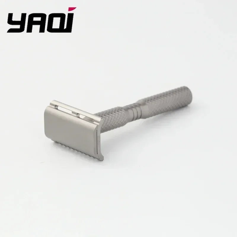YAQI Ghost 90DC Cross Grain Pattern Titan Leichter Sicherheitsrasierer
