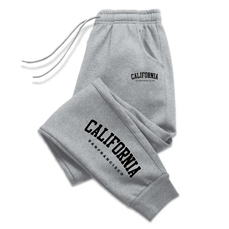 

California Printed Sweatpants for Men 2025 Hot Sale Men's Four Season Casual Sports Jogger Pants Male Home Outdoor Trousers