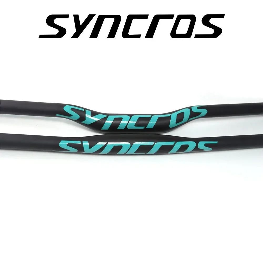 Colorful Syncros Mountain Bike Parts MTB/BMX Bicycle Flat Or Rise Carbon Fiber Handlebar 31.8*660/680/700/720/740mm