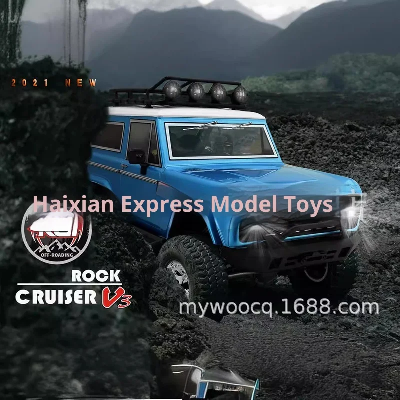 RGT 1/10 136100V3FD 4WD Remote Control Car Realistic Climbing Function Powerful Horse Bronco Authentic Off-Road Toy Vehicle Gift