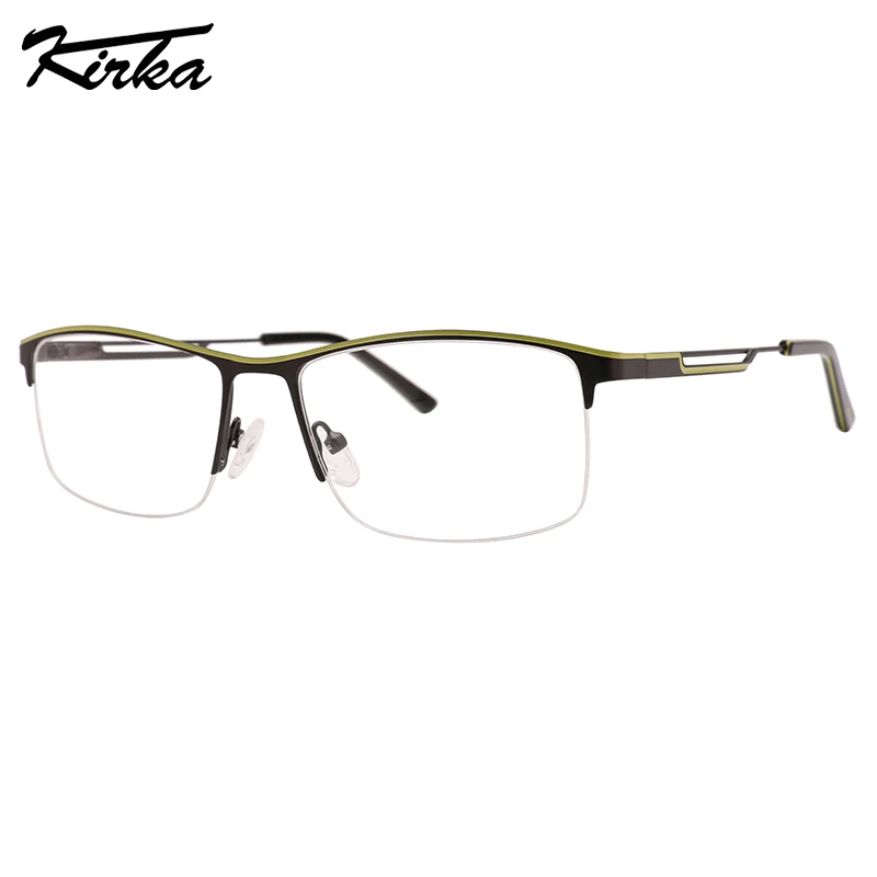 

Kirka Optical Glasses Male Rectangle Metal Matt Painting Colors Frames Man Prescription with Transparent Lens Glasses MM3032